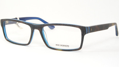 Roy Robson by VISTAN 60035-2 Brushed Dark Tortoise /Blue EYEGLASSES 55-18-145mm