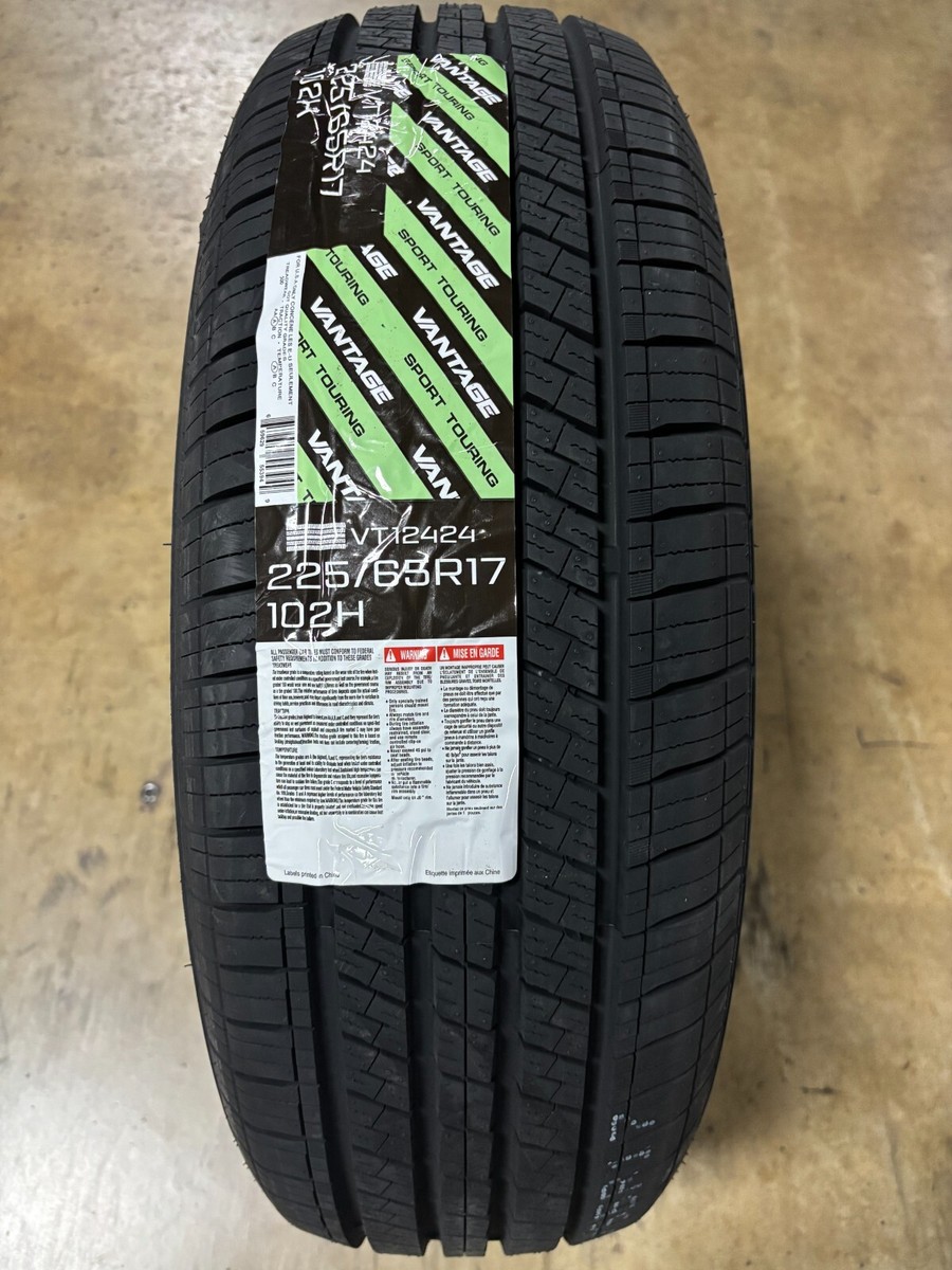 4 (Four) New Vantage Touring AS 102H Tires - 225/65R17 Tires