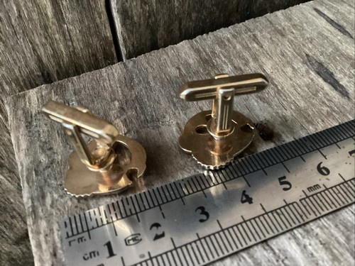 Vintage HICKOK Fish Trout Salmon Splash Water Cufflinks - Picture 3 of 7