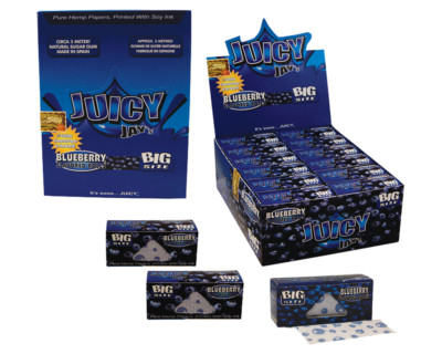 Juicy Jay´s Rolls King Size Blueberry Aroma Blättchen Rolle Zigarettenpapier