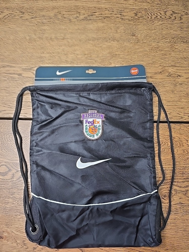 Nike B2 2 Brasilia Drawstring Gym Bag 2005 Orange Bowl National Championship Orange Edition