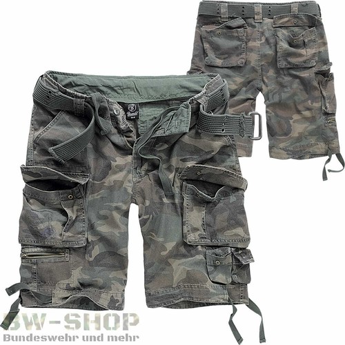 BRANDIT SHORTS SAVAGE NUEVO PANTALÓN CORTO CON CINTURÓN CARGO VINTAGE SHORT EJÉRCITO BERMUDA - Imagen 6 de 8