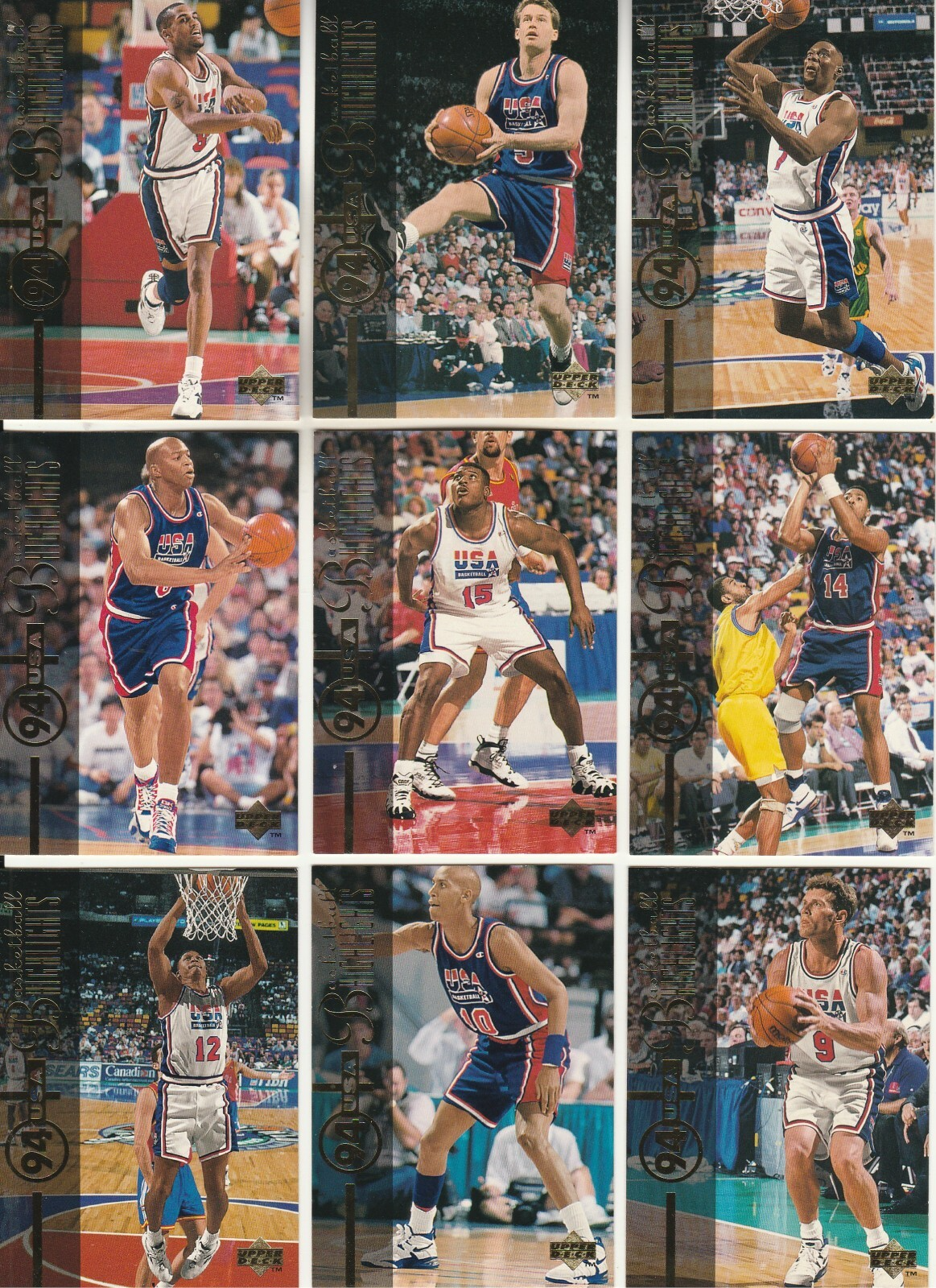 1994-95 Upper Deck Team USA Basketball 13-Card Lot Highlights