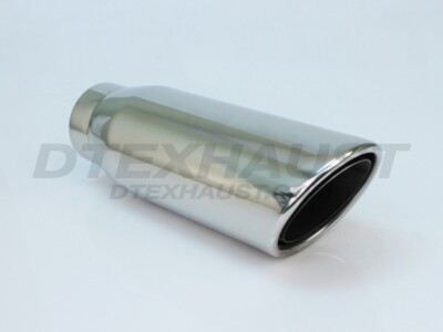 DT-304052-12 SLANT ROLL DOUBLE LAYER POLISH STAINLESS TIP 3'' INLET 4'' OUT 12'' OL
