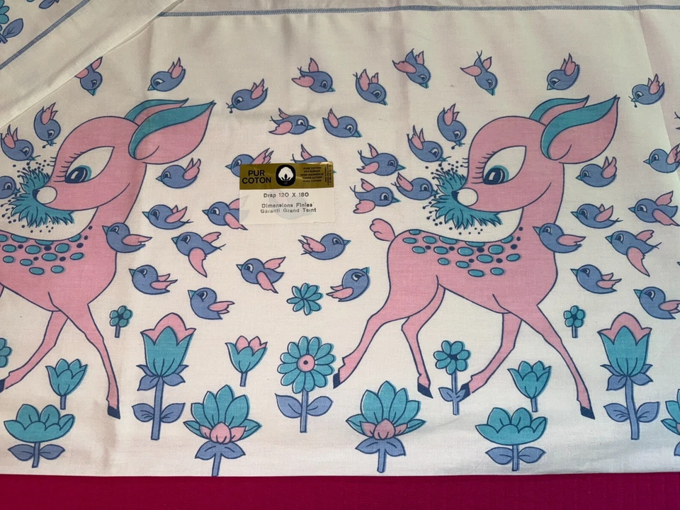 Drap + taie enfant made in France pur coton 120 cm x 180 cm - Photo 2/4