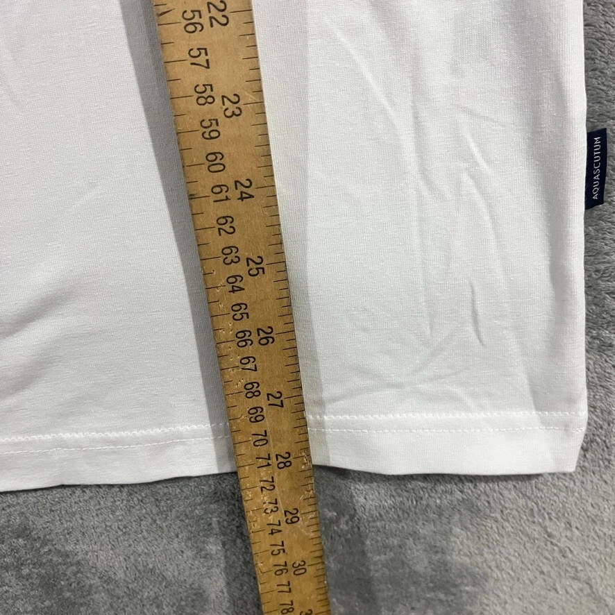 Camiseta AQUASCUTUM Londres Estampado de Logotipo Grande Club Cuadros Casa Informal XL Camiseta Top Foto 4 de 4