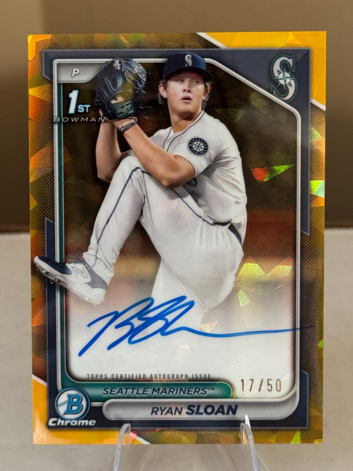 2024 Bowman Draft Gold Sapphire Ryan Sloan Auto #CPA-RS   /50