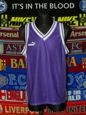 5/5 Puma adults XL/M MINT basketball kit shirt + shorts retro vintage