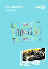 CALCAS OPEL CALIBRA DTM ROSBERG 1995 SLOT DECALS