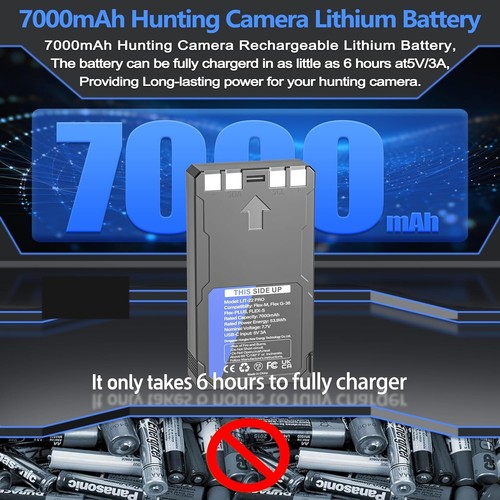 4-Pack Rechargeable LIT-22 Battery Compatible with Trail Camera Flex-M Flex G-36 - Picture 3 of 7