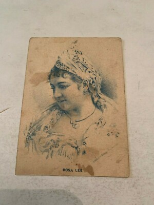 Vintage 1880's Actress Rosa Lee Dr Warner's Coraline Corset Victorian Trade Card