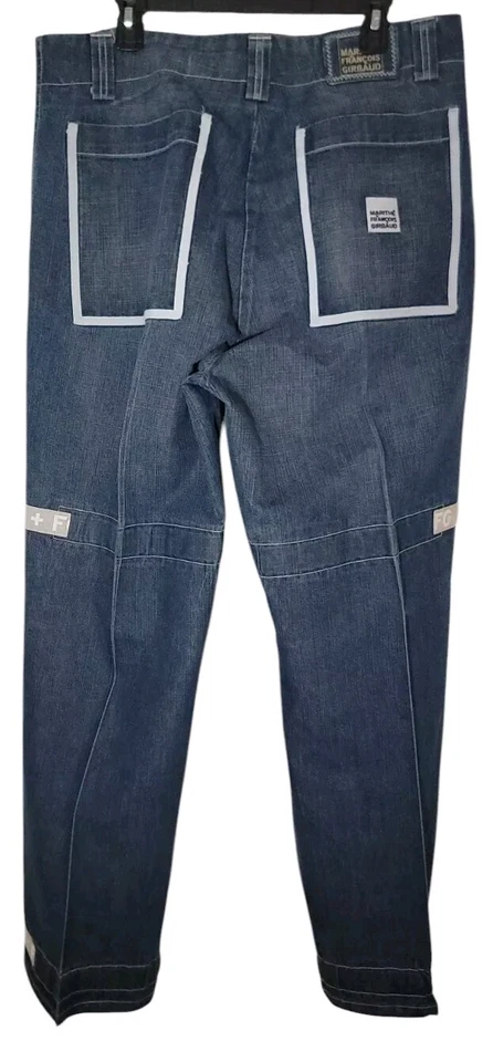 Pantalones de mezclilla cargo de colección Marithe Francois Girbaud talla 38 para hombre Y2K años 90 cinta de transporte Foto 2 de 4