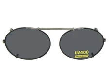 Oval Non Polarized Clip-on Sunglasses