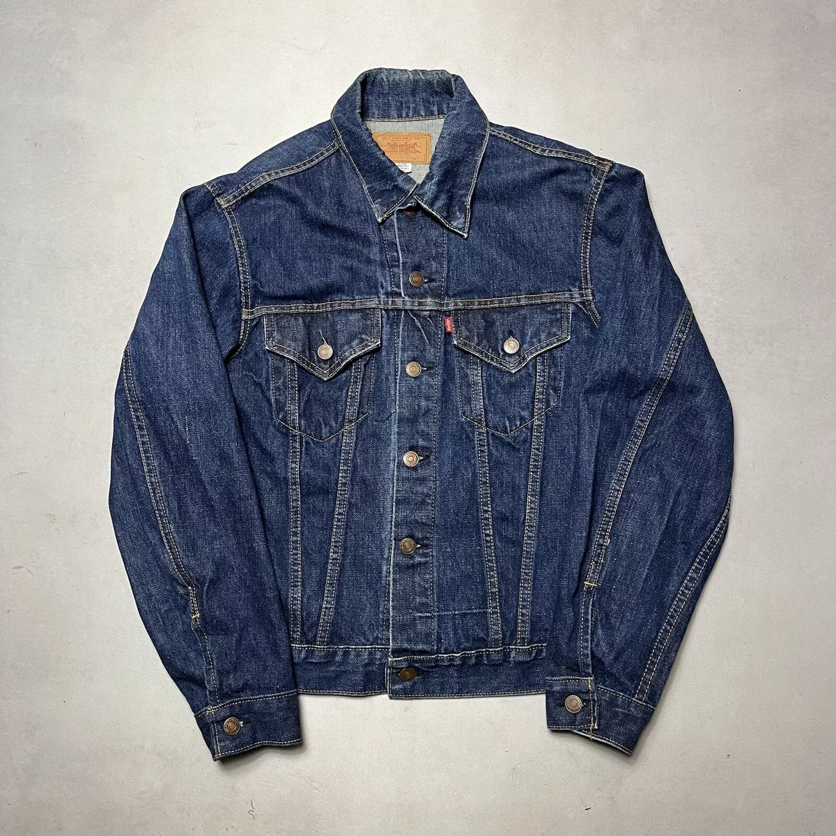 Vintage 60s Levis Big E Dark Denim Trucker Jacket Type 3 | eBay