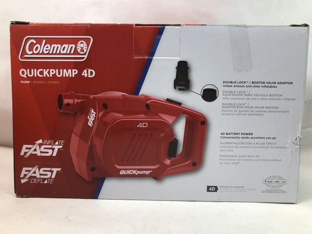 coleman quickpump 4d battery pump