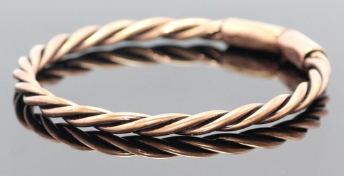 Pure Copper Wire Braided Oxidized Handmade Classic Cuff Bracelet Gift Jewelry - Picture 4 of 4