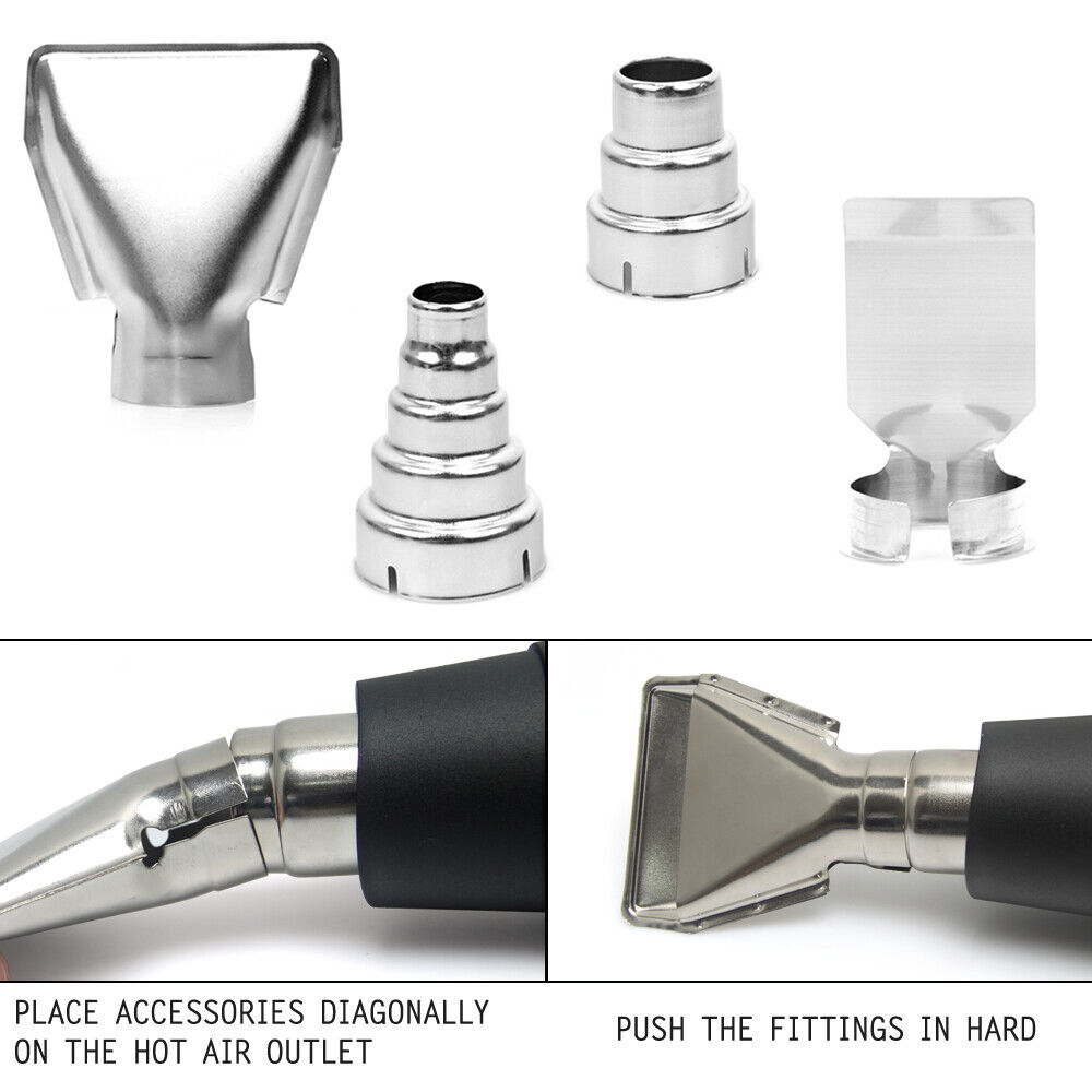 Electric Heat Gun Adjustable Temperature Hot Air Heating Tool Digital