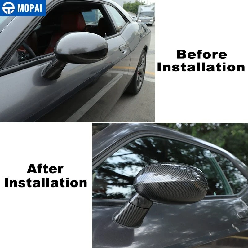 Cubiertas de espejos retrovisores laterales para Dodge Challenger 2009+ Foto 2 de 4