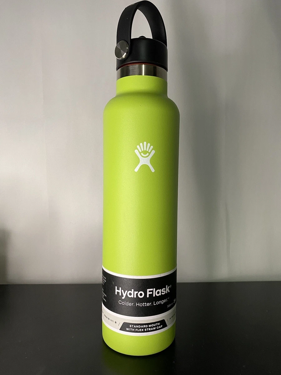 Hydro Flask 24oz Wide Mouth Flex Straw Cap White