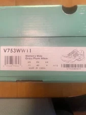 apex sneakers womans #V753W, 11.5 wide, gray/plumb hiker.