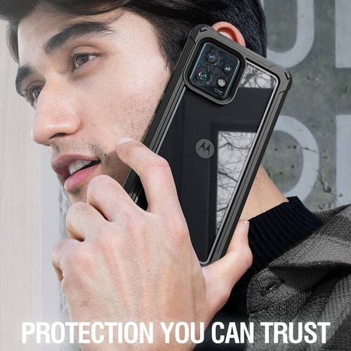 For Moto Edge Plus 2023 Case Clear Back Shockproof Cover 360 Full Coverage - Picture 7 of 25