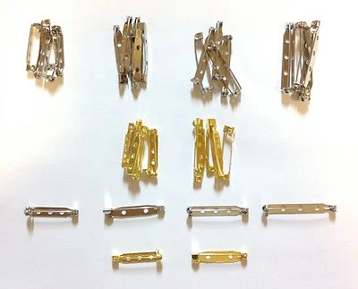 Brooch Bar Pins - Backs for Jewellery Making Findings ✅ Colour & Size Choice - Image 1 of 4