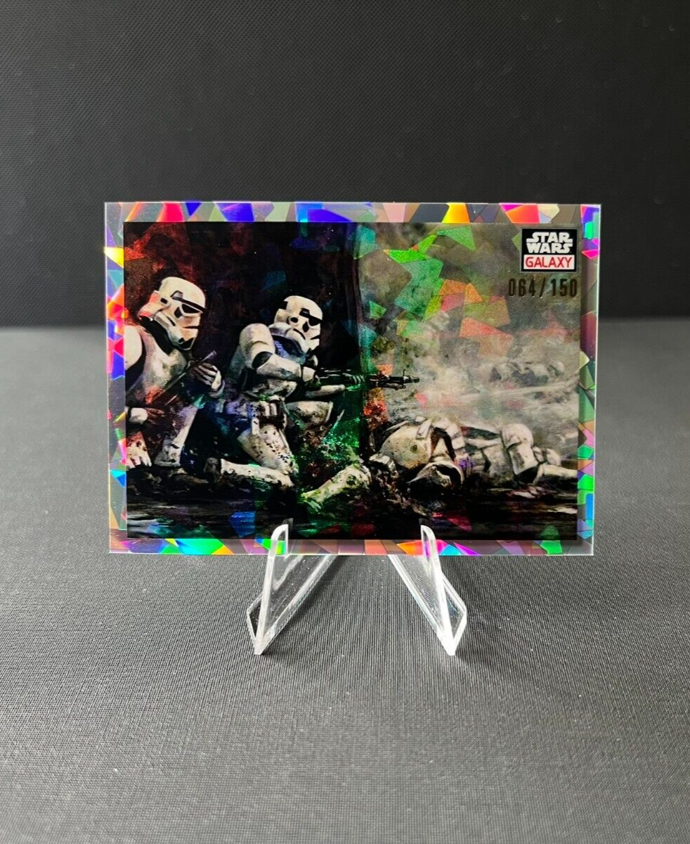 "Pinned Down" 2023 Star Wars Galaxy Chrome #94 Atomic Refractor /150