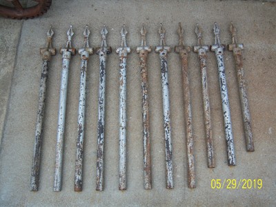 11 Vintage Metal Cast Iron Fence Post Top Chain Link Cemetery Fence Post Finial Ebay