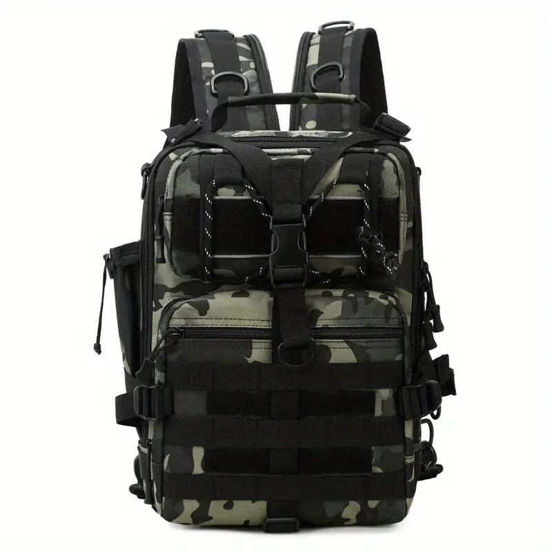 Mochila táctica MOLLE Alpha Mission camuflaje oscuro ejército mochila militar
