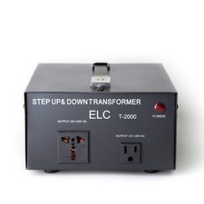 ELC T Series 2000 Watt Voltage Converter Transformer - Step Up/Down - 110v to...