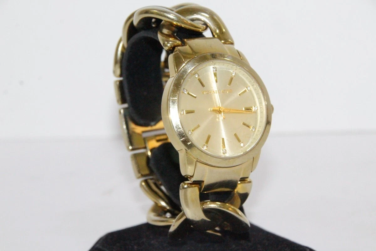 Michael kors gold chain watch outlet