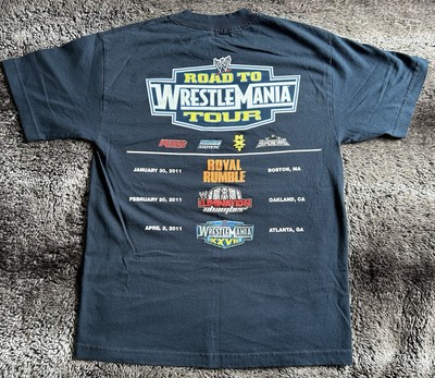 WWE Production Crew Shirt from 2011 Road to Wrestlemania 27 Tour Size M NWOT