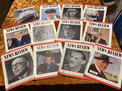 News Review magazine Jan - June 1948. 20 editions, History News Entertainment