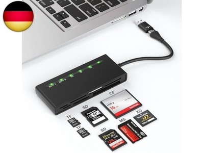 USB3.0 USB C Multi Card Reader, 7-in-1 kartenlesegerät zu SD TF Micro SD CF MS