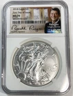 2018 American Eagle Silver Dollar Ronald Reagan First Day Issue NGC MS70