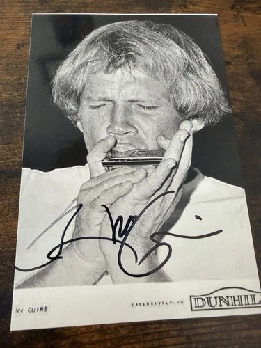 Singer BARRY MCGUIRE Signed 4x6 Photo EVE OF DESTRUCTION AUTOGRAPH
