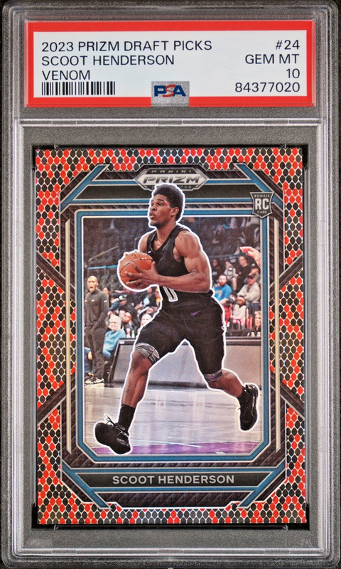 2023 Panini Prizm Draft Picks SCOOT HENDERSON Venom RC Rookie PSA 10