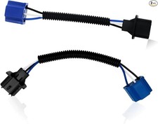 2 PCS H13 Male to H4 Female Headlight Adapter Connector, 9.44" Waterproof Wire H