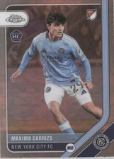 2026 Topps Chrome MLS Máximo Carrizo None - Base card #104 RC New York City FC