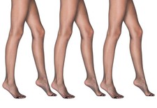 Black Pantyhose for Women Sheer Tights 20 Denier 3 Pairs