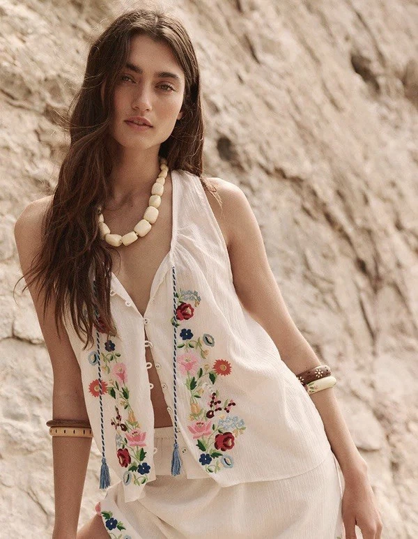 florapaloosa embroidered tunic dress Cabana Life - Flora Tunic Dress - Floral