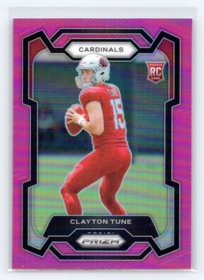 2023 Panini Prizm #302 Clayton Tune Pink RC Arizona Cardinals