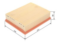 Luftfilter Bosch 1 457 433 075 FüR OE 16 54 668 78R - 77 00 111 834 - 82 00 421