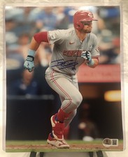 TJ FRIEDL Signed 8x10 Picture Photo Cincinnati Reds Beckett WITNESS Autographed