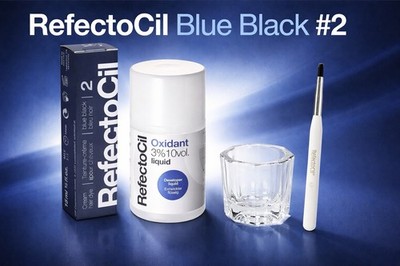 Refectocil Eyelash & Eyebrow Professional Tint Kit in Blue Black