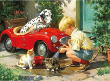 300 Piece Puzzle for Adults, Cute Dogs Jigsaw Puzzle 300 Pieces, Funny Cat Jigsa