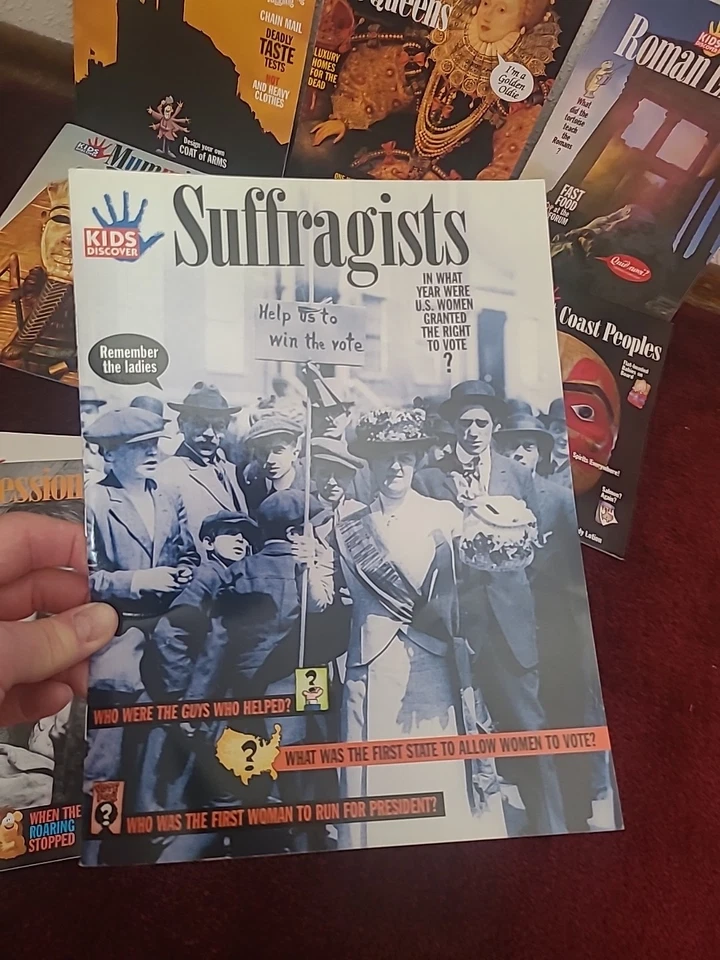 Lot of 9 KIDS DISCOVER MAGAZINES Homeschool Teaching Lessons Booklet History - Image 4 of 4