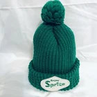 Vintage “Enjoy SPRITE “ Knit Stocking Cap Beanie Green Embroidered Logo Patch