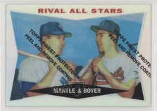 1997 Topps Reprints Finest Refractor Mickey Mantle Ken Boyer (1960 Topps) s7f
