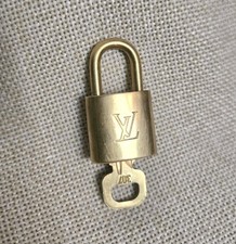 Louis Vuitton Lock Key 307 Padlock Gold Authentic